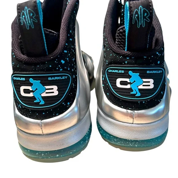 Size 12 Nike Barkley Posite Max Blue Splatter 2013 NWOB New - Picture 5 of 5